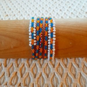Handcrafted Watana Beaded Wrap Bracelet